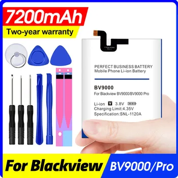 7200mAh BV9000 Baterija Za Blackview BV9000 / BV9000 Pro Baterije +Darilo orodja +nalepke