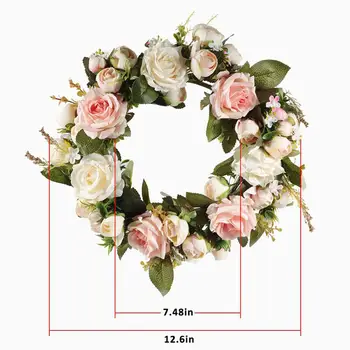 Več Stilov Svile Peony Umetne Rože Venci so Vrata Odlično Kakovost Simulacije Garland za Poroko Doma Stranka Dekoracijo 53468