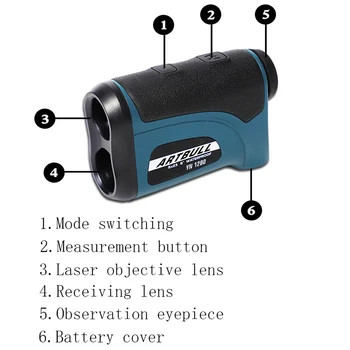 ARTBULL Laser Rangefinder za Lov Laser Distance Meter golf Rangefinder Teleskop višina Kota Distance meter