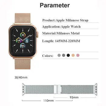 Trak Za Apple Watch Band 38 mm 40 mm 42mm 44 mm Z Zaščitnik Zaslon Primeru Kovinska Zapestnica iWatch Watchband Series 3 4 5 6 SE