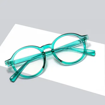 Retro Anti Blue Ray Očala Ženske Računalniške Očala, Okrogle Oči Očala Moških Modra Svetloba Blokiranje Modni Očala Optičnih Slik