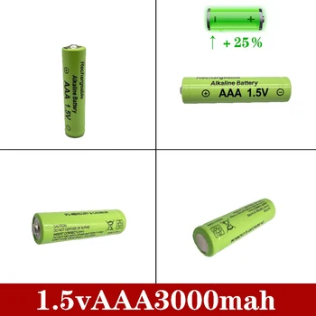 Novo AAA Polnilne Baterije 1,5 V 3000mah Alkalne Baterije za Daljinski Nadzor Elektronskih igrač, LED luči, Radio Brivnik 542