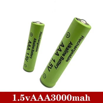 Novo AAA Polnilne Baterije 1,5 V 3000mah Alkalne Baterije za Daljinski Nadzor Elektronskih igrač, LED luči, Radio Brivnik