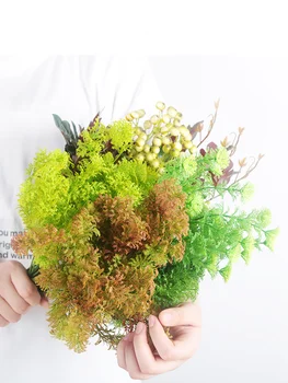 Artificiales Zelenih rastlin simulacije ureditev rastlin, dnevna soba dekoracijo okraski posušeno cvetje doma dekor cvetje