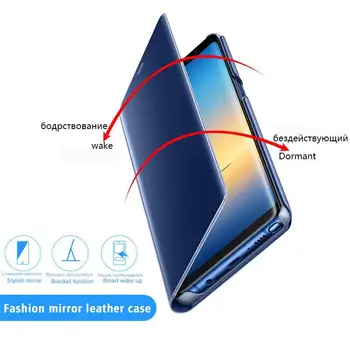 Luksuzni Ogledalo Flip Primeru Za Huawei P Smart Z 2019 9X Čast 20 P20 prazen ovitek Za Huawei P30 Pro Mate 20 10 Lite Telefon