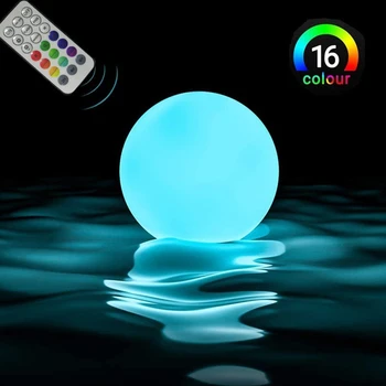 16 Barve Plavajoče Bazen Luči Spreminjajoče se RGB LED Žogo Luči IP67 Nepremočljiva 20 cm 15 cm 12cmHot Kad Nočne Luči Bazen Igrače
