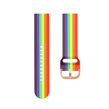 22 mm Watch Band Za Xiaomi MI Gledati Trak Tiskanje Silikonski Watchbands Manšeta Zapestnica Za Xiaomi Smart Mi Gledam Barvo Šport