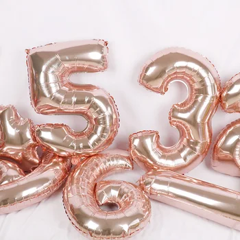 32 palčni velikega birthday balon zrak, Helij število balon tuš okraski stranka otrok rojstni dan ballon