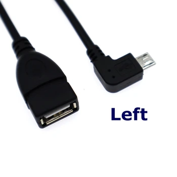 Micro USB Moški na USB 2.0 Ženski OTG Podatkovni Kabel Pretvornik Host Adapter Kabel Za Huawei, Xiaomi, Samsung Mobilnih Telefonov 0.14 m