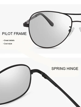 NONOR 2021 Letnik Pilot Style Polarizirana UV-400 Moških sončna Očala