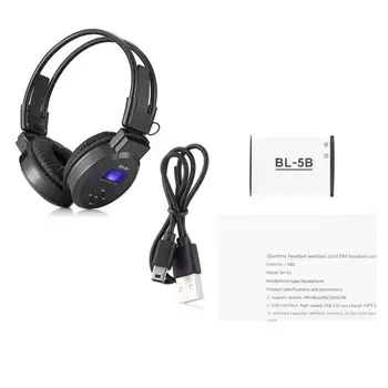 SH-S1 Universal Music Športne Slušalke, Brezžične Slušalke, Zložljive ABS Podpira TF Kartice/FM Slušalke Za Xiaomi Apple Računalnik