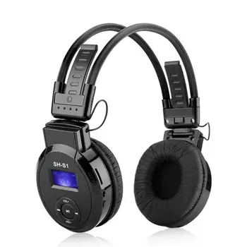 SH-S1 Universal Music Športne Slušalke, Brezžične Slušalke, Zložljive ABS Podpira TF Kartice/FM Slušalke Za Xiaomi Apple Računalnik