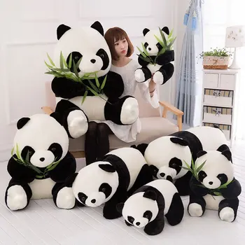 S Sesalno Pokal Panda Objem Bambusa Lutka Panda Lutka Plišastih Igrač Lutka Darilo Rojstni Dan, Poročno Darilo Obesek 56057