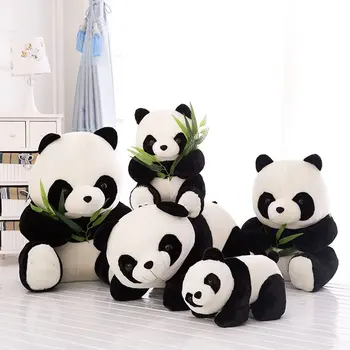 S Sesalno Pokal Panda Objem Bambusa Lutka Panda Lutka Plišastih Igrač Lutka Darilo Rojstni Dan, Poročno Darilo Obesek