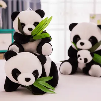 S Sesalno Pokal Panda Objem Bambusa Lutka Panda Lutka Plišastih Igrač Lutka Darilo Rojstni Dan, Poročno Darilo Obesek