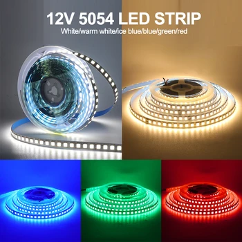 12V LED Trak Svetlobe Nepremočljiva 5M 2835 5050 5054 Led Lučka Prilagodljiv 60 120 240 Led Trak Diod RGB Trak, Hladno, Toplo, Naravno Bela