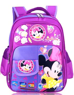 Disney princesa Mickey mouse 1-3 razrede osnovne šole, otroški cartoon šolsko torbo fant dekle minnie ramenski knjiga vreča za nahrbtnik 56471