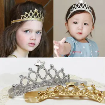 Dodatki Za Lase Baby Dekle Krono Hairband Malčka Glavo Otrok Tiara Rojstni Dan Princesa Kostum Pokrivala