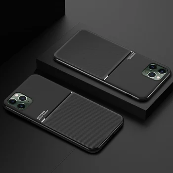 Trenja Magnetni Shockproof Mehki Silikonski Primeru Telefon Za iPhone 11 XR 11Pro XS Max X 7 8 Plus 11Pro Max SE 2020 Težko Zadnji Pokrovček
