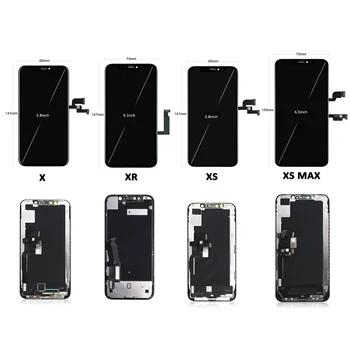 No. 1 Kakovost OLED Za iPhone X XR XS Max LCD Zaslon Zamenjava Res Ton Zaslon Za iPhone 11 Pro LCD Z 3D Dotik, Računalnike
