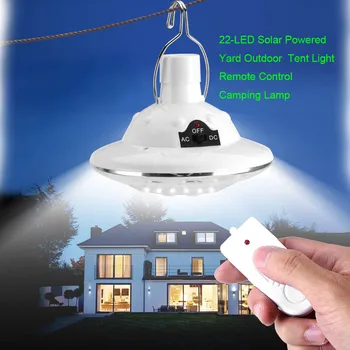 22 LED Daljinski upravljalnik Sončne Lučka za Priključitev Tabor Vrt Razsvetljava Zunanja Notranja SDF-LADJA