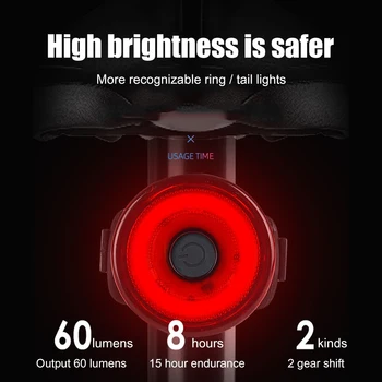 Zadnje Opozorilo Lučka Kolesarska Luč Izposoja LED MTB Kolo CR2032 Baterije, Vključene za Zunanji Cikel Kolesarjenje Zabava