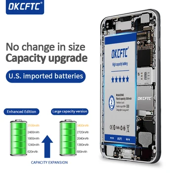 Novo OKCFTC Baterija za ZTE Nubia Z11 Li3829T44P6h806435 NX531J Visoke Kakovosti 4600mAh Baterija za ponovno Polnjenje z Orodji Darilo
