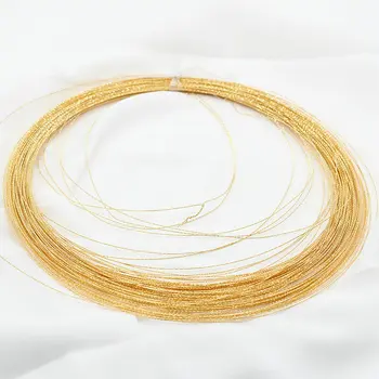 1 Meter 14K Zlato Prevlečeno 0.7 mm 0,8 mm Bakrene Žice Za Nakit, Izdelava Ročno DIY Nakit Material