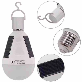 E27 Debelo Dropshipping LED Solaire na Prostem Sončne Svetlobe, Moči, Energije Svetilka Zasilne Žarnice Plastične Plastično Svetilka integrirana