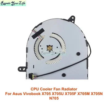 Nov PC CPU Cooler Ventilatorski Hladilnik Za Asus Vivobook X705 X705U X705F X705M X705N X705Q X705B X705NC 13NB0FR0P01011 NS85B18-17C01 5V