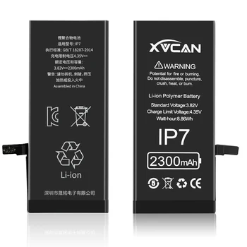 XVCAN Original Nadgradnjo Zmogljivosti Baterije Za iPhone 5 6 6S 5S 5C SE 6 6S 7 8 Plus X Xs Max XR Bateria Zamenjava Telefon Batterie 58859