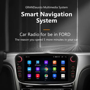 Android GPS 2din avtoradio Za FORD/Focus/S-MAX/Mondeo/C-MAX/Galaxy Avto Večpredstavnostna Video Predvajalnik Navigacija 2 Din Auto Stereo Dvd
