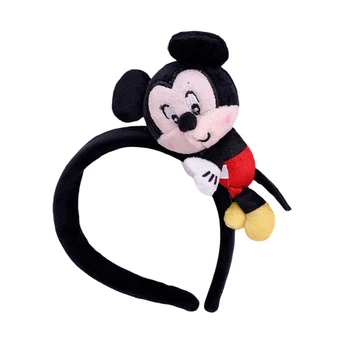 2021 Disney Lase Band Mickey Miške Minnie Lilo & Stitch Winnie the Pooh Anime Pliš Plišaste Lutke Glavo Cosplay Otrok Darilo 59951