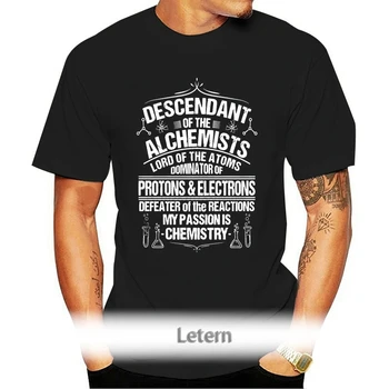 Moški Tshirt Kemija Smešno T-Shirt Alkimist, Znanost Kemik Humor Vroče Natisnjeni T-Shirt Tees Vrh