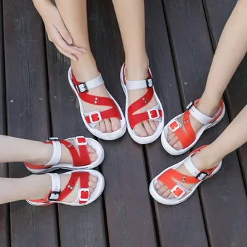 2021 Moda Za Ženske Sandale Plaži Čevlji Poletje Nove Oblikovalec Priložnostne Copati Ženske Platformo Dihanje Zapatos Casuales De Mujer 60541