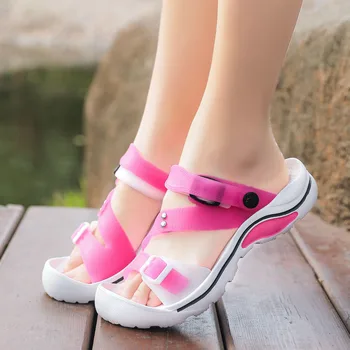 2021 Moda Za Ženske Sandale Plaži Čevlji Poletje Nove Oblikovalec Priložnostne Copati Ženske Platformo Dihanje Zapatos Casuales De Mujer