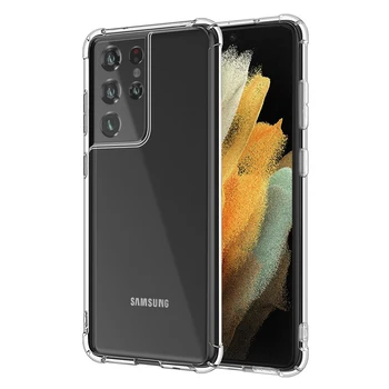 Shockproof Ohišje za Samsung Galaxy A12 A72 A52 A42 5G Jasno TPU Ohišje za galaxy s21 plus ultra Zadnji Pokrovček za galaxy a12 A02S 5G
