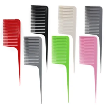 Poklicni Velik Široko Zob Glavniki Za Hook Ročaj Detangling Zmanjša Izpadanje Las Comb Pro Hairdress Salon Barvanje Styling BrushTool 61118