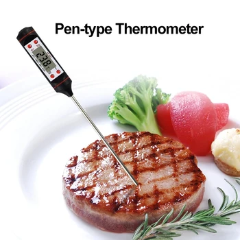 Digitalni Kuhinja, Kuhanje Termometer, Elektronski BBQ Mesa Temperature Živil Merilnika Senzor Sondo Termometra Orodje