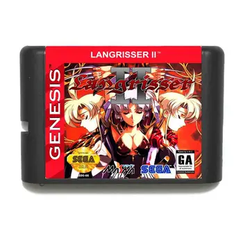 Langrisser II 16 bit MD Game Card For Sega Mega Drive For Genesis 61511