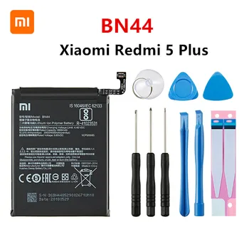 Xiao mi Originalni BN44 4000 mah Baterija Za Xiaomi Redmi 5 Plus BN44 Visoke Kakovosti Telefon Zamenjava Baterije +Orodja
