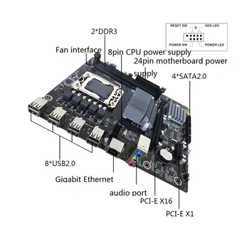 X58 Lga1366 Motherboard Podpira Reg Ecc Ddr3 in Xeon Procesor Amd Rx Serija High Power Cpu 61633
