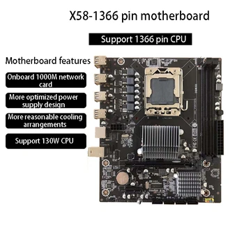 X58 Lga1366 Motherboard Podpira Reg Ecc Ddr3 in Xeon Procesor Amd Rx Serija High Power Cpu
