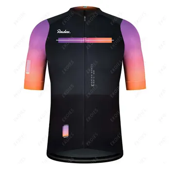 RAUDAX Kolesarski Dres 2021 Moške Poletne Dihanje Bike Wear, Kratek Rokav Obleke MTB Maillot Ciclismo Jahanje, Kolesarjenje Oblačila
