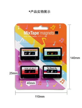Brezplačna Dostava Za 4 Kos/Veliko Hladilnik Hladilnik Magnet Magnet Trgovini Cute Disk Disk Snemanje Kaseta Doma Dekoracijo Otroci Igrače