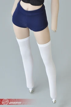 1/6 Ženska Figura Dolgo cev nad kolena Nogavice Tele Nogavice bele Model, ki je Primerna za 12-palčni Akcijska Figura, Doll Noša.