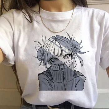 Moj Junak Univerzami, Cosplay Anime T-shirt Kratek Rokav Senpai T-shirt HimikoToga Polyster Tshirt Grafični Top Darilo za Dekleta