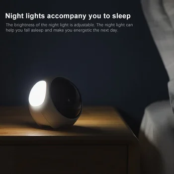 XIAOMI Youpin Ljubek Izraz Elektronska Digitalna Ura LED Zbudi ob Postelji Glasovni Nadzor Noč Svetloba namizne Svetilke Ura