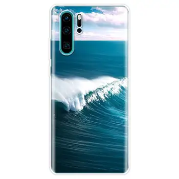Plaža poletje Mehki Silikonski Primeru Telefon Za Huawei Honor 10 9 20 Lite Y5 Y6 Y7 Y9 2019 9X 8X 8 8A 7X 7A Pro 10i20i Kritje CoqueSof