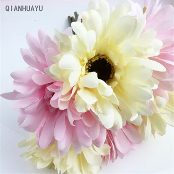 28 CM Rajon Chrysanthemum Šopek Visoke Kakovosti Ponaredek Cvetje Družinski Vrt Poročna Dekoracija DIY Poročni Šopek Stranka Dobave